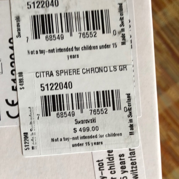 NWT-Swarovski Citra Sphere Chrono LS Gray watch - Picture 5 of 6